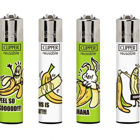 4 x Zapalniczka Clipper Peel So Good