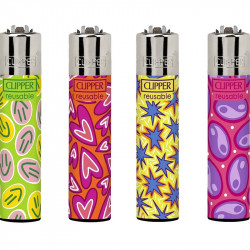 4 x Zapalniczka Clipper Psycho Stickers