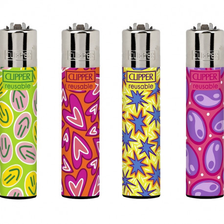 4 x Zapalniczka Clipper Psycho Stickers