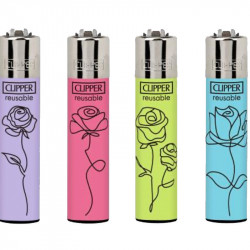 4 x Zapalniczka Clipper Simply Flower