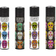 4 x Zapalniczka Clipper Triple Skull