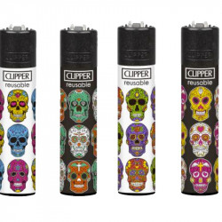 4 x Zapalniczka Clipper Triple Skull