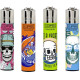 4 x Zapalniczka Clipper Vacay Skulls