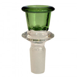 Cybuch szklany 14,5mm Green z sitkiem