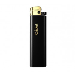 Zapalniczka gazowa Cricket Black Matte Gold