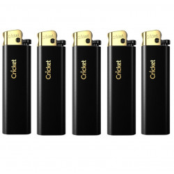 Zapalniczka gazowa Cricket Black Matte Gold