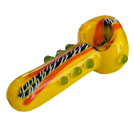 Lufka szklana 10cm Yellow Green