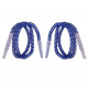 Shisha George 2 węże 57cm blue