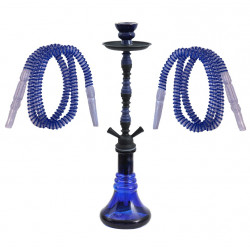 Shisha George 2 węże 57cm blue