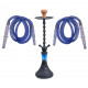 Shisha Morgan 2 węże 70cm blue
