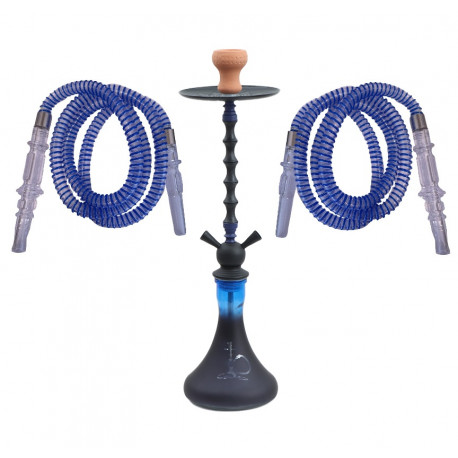 Shisha Morgan 2 węże 70cm blue