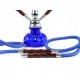 Shisha Pączek niebieski 2 węże 27cm