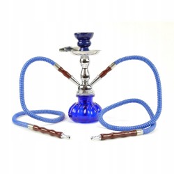 Shisha Pączek niebieski 2 węże 27cm