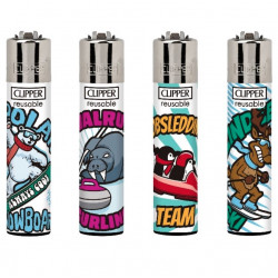 4 x Zapalniczka Clipper Winter