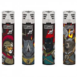 4 x Zapalniczka Clipper żarowa Warrior Animals