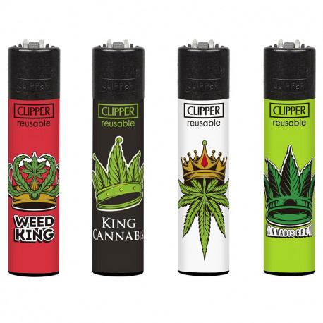 4 x Zapalniczka Clipper Kanna King