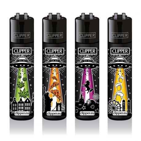 4 x Zapalniczka Clipper Ufo
