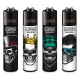 4 x Zapalniczka Clipper Skull Heads