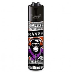 Zapalniczka Clipper Urban Chimps wzór 3/4
