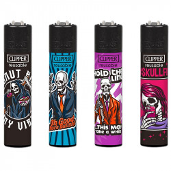 4 x Zapalniczka Clipper Skulls 23