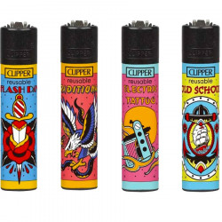 4 x Zapalniczka Clipper Classic Tattoo