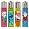 4 x Zapalniczka Clipper Frozen Skulls