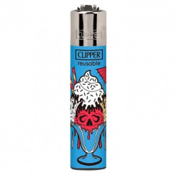 Zapalniczka Clipper Frozen Skulls 4/4