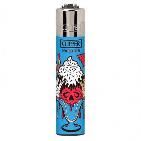 Zapalniczka Clipper Frozen Skulls 4/4