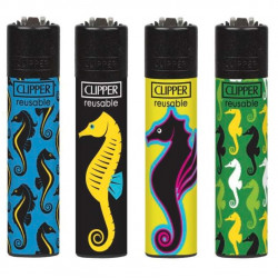 4 x Zapalniczka Clipper Frozen Skulls