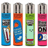 4 x Zapalniczka Clipper Trendy Sentences 2