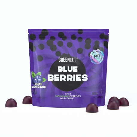 Żelki konopne Green Out Blueberries 140g