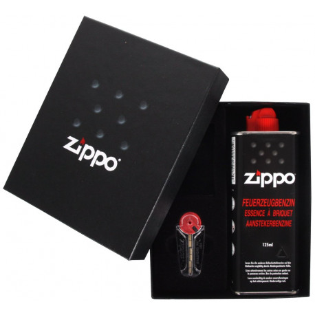 Zestaw prezentowy ZIPPO Kamienie Benzyna Pudełko