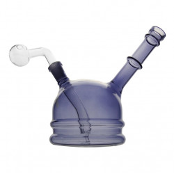 Bongo szklane do olejku Black 16cm