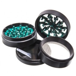 Młynek Grinder Crusher Grace Glass 4częściowy green