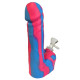 Bongo Penis Silikon Pink Blue 17,5cm