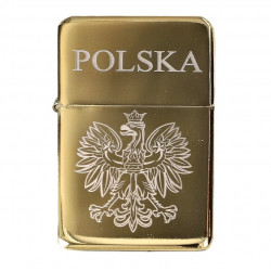 Zapalniczka benzynowa Złota grawer Polska