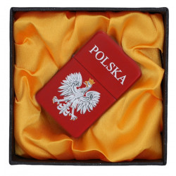 Zapalniczka benzynowa Czerwona grawer Polska