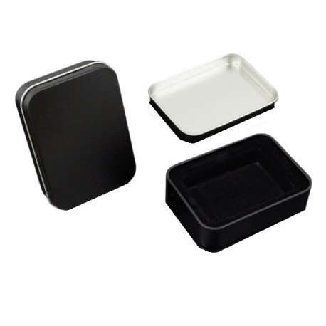 Metalowe pudełko na zapalniczkę benzynową