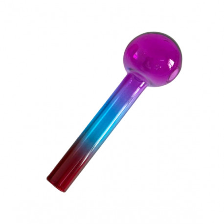 Lufka fifka szklana do olejków i koncentratów Full Color 10cm