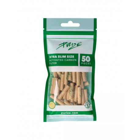 Filtry Węglowe Purize Extra Slim Organic 50szt