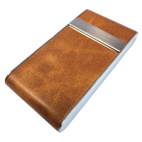 Pudełko na Papierosy SLIM EKO SKÓRA METAL mix kolor