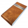 Pudełko na Papierosy SLIM EKO SKÓRA METAL Brown