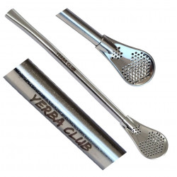 Bombilla Rosa 15,5cm srebrna