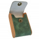 Etui Pudełko na Papierosy Drewno Eko Skóra Zielone