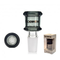 Cybuch szklany 14,5mm Black z sitkiem Phoenix Star