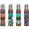 4 x Zapalniczka Clipper Marked Skulls 3