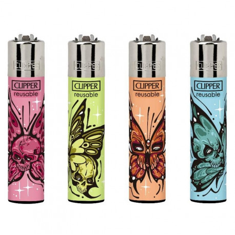 4 x Zapalniczka Clipper Diabolical Butterflies