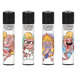 4 x Zapalniczka Clipper Funny Cupid