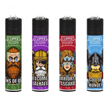 4 x Zapalniczka Clipper Kings of Valhala