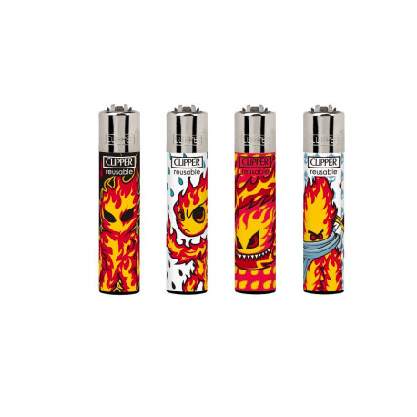 4 x Zapalniczka Clipper Burningman
